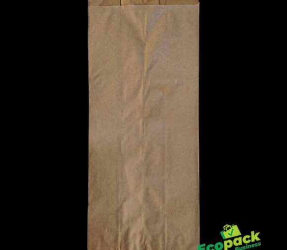 Pungi hartie natur 14.5x33.5+8.5 cm, 550 buc/bax, ambalaj ecologic kraft 1