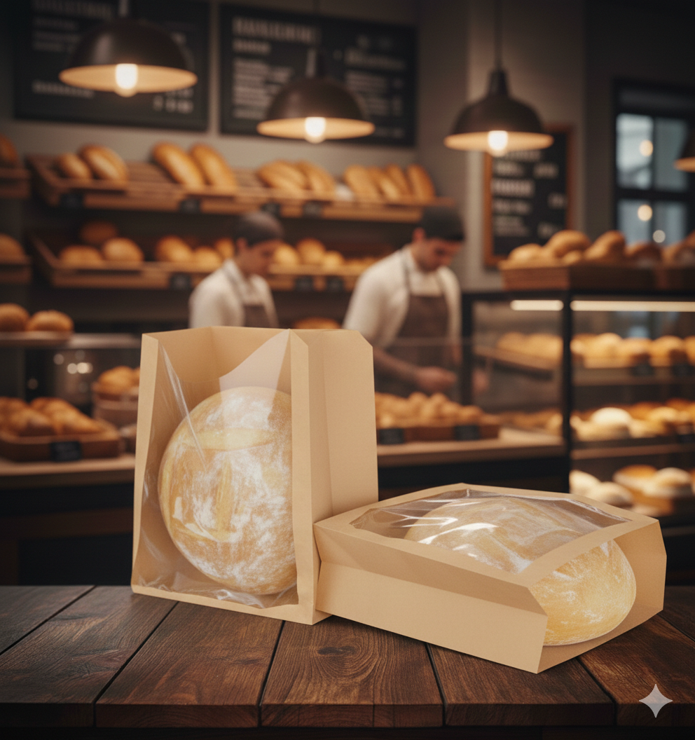 PUNGA CU FEREASTRA 30x34+6cm 500buc/bax Imagine principală a produsului