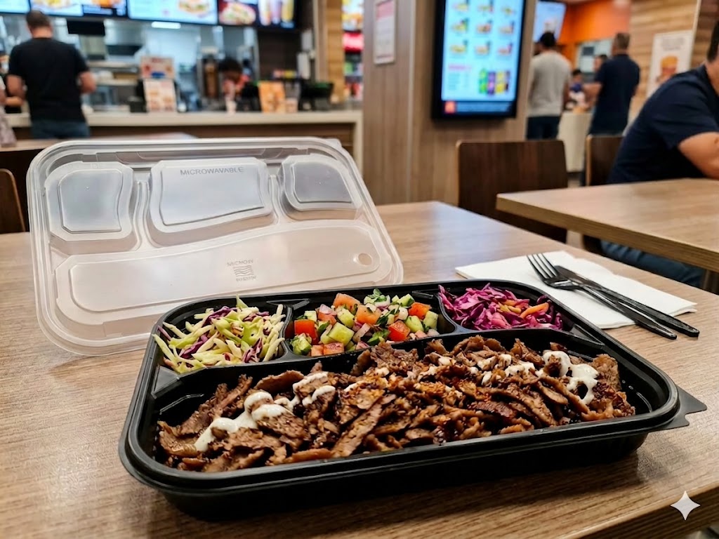 MENIU KEBAB 4 COMPARTIMENTE 25buc/set Imagine principală a produsului