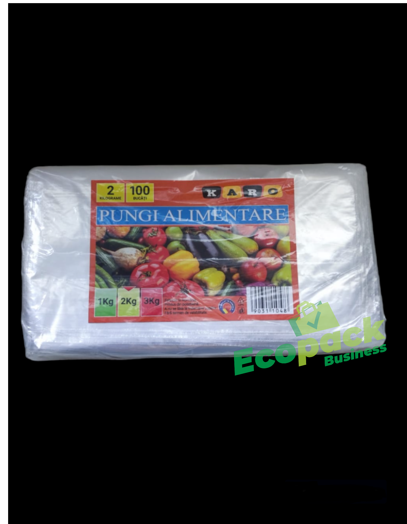 PUNGI ALIMENTARE CONGELATOR 2kg -35x25cm- 100buc/set Imagine principală a produsului