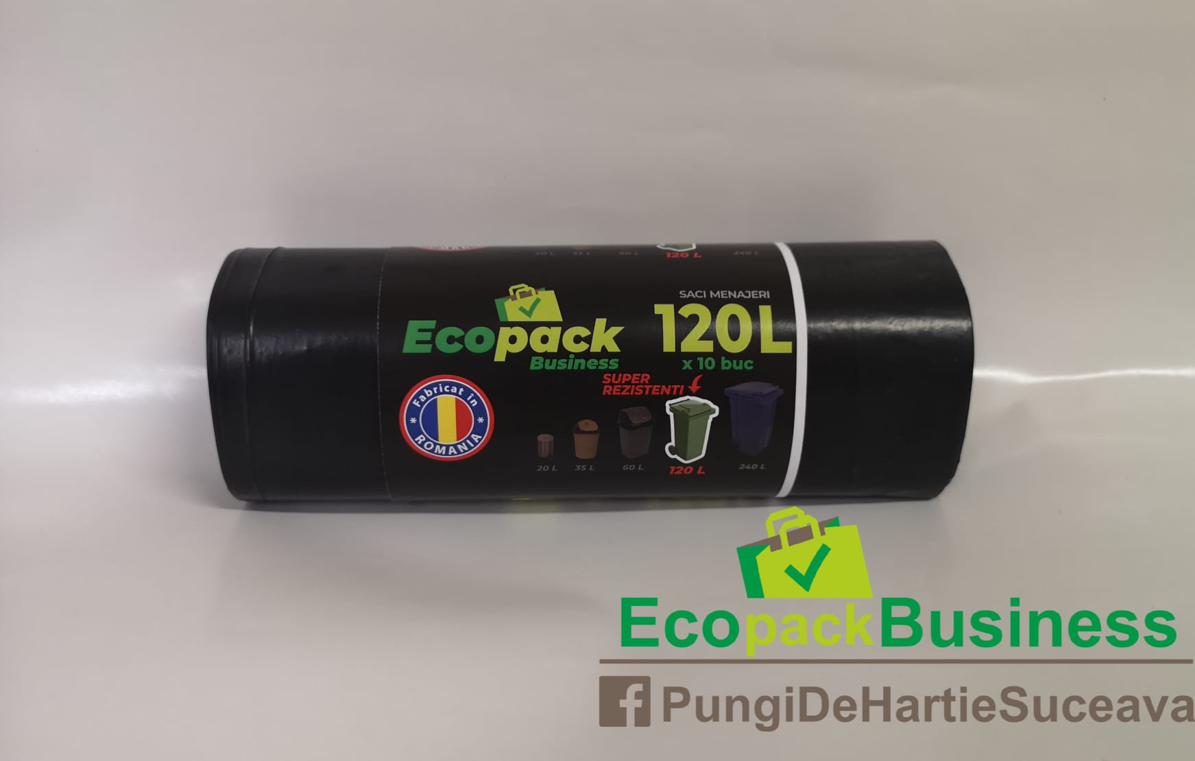 SACI MENAJERI NERGI 120L 10buc/rola (25role/bax)