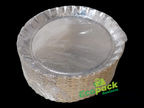 TAVITE ROTUNDE ARGINTII 22cm 50buc/set
