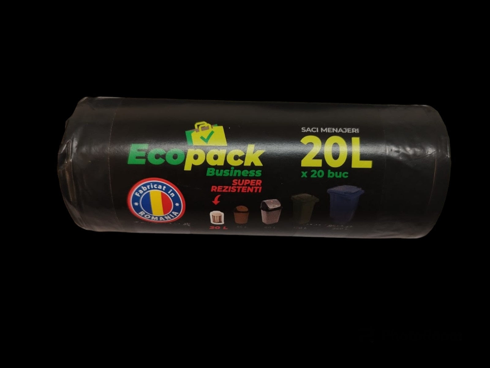 SACI MENAJERI NEGRI 20L 20buc/rola (60role/bax)