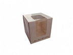 CUTII PRAJITURI CU FEREASTRA 10x10x10cm MONOPORTIE (25 buc/set)