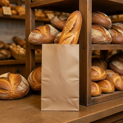 Pungi Hârtie Natur 1kg 11,5x29+8cm – 800buc/bax