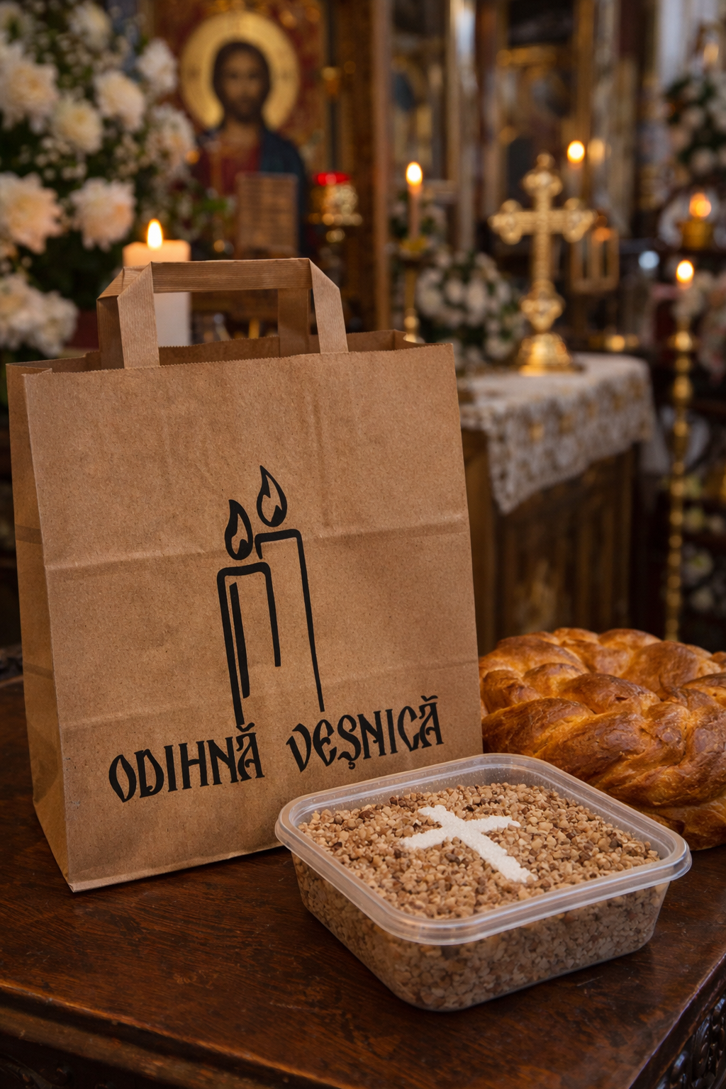 Sacose Hartie Natur Odihna Vesnica 26x27x17 cm – Pomeniri si Inmormantari