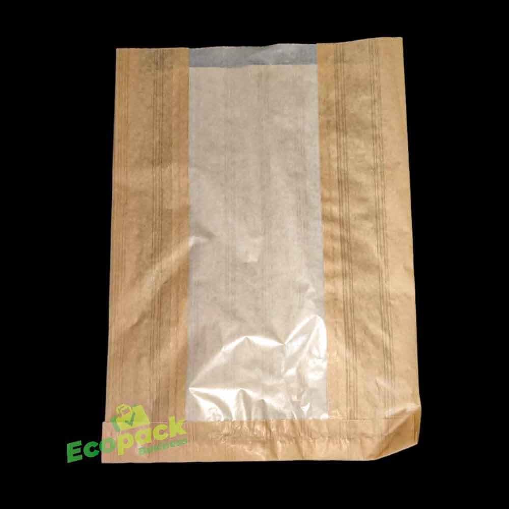 PUNGA CU FEREASTRA BIO 23×33+4cm 1000buc/bax Imagine secundară a produsului