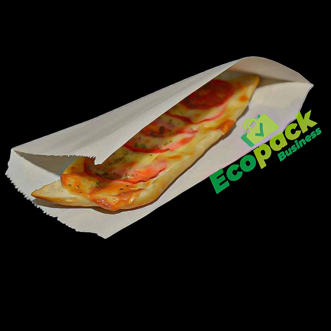 Punga Hartie Alba Hot Dog 12x25cm Imagine secundară a produsului