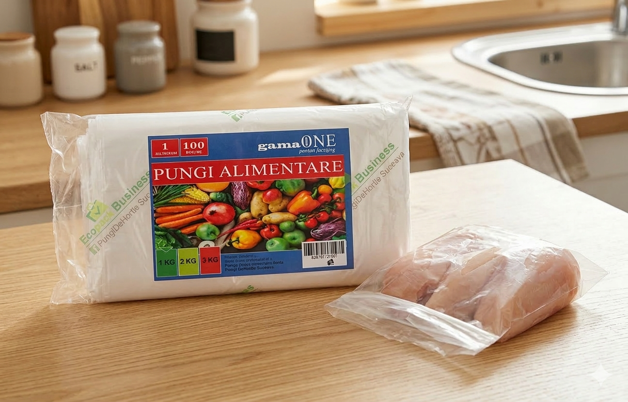 PUNGI ALIMENTARE CONGELATOR 1kg -30x20cm- 100buc/set Imagine principală a produsului