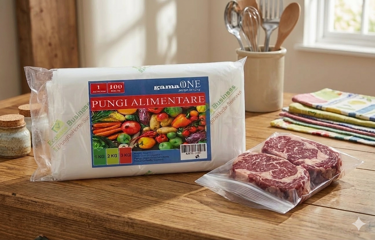 PUNGI ALIMENTARE CONGELATOR 2kg -35x25cm- 100buc/set Imagine principală a produsului