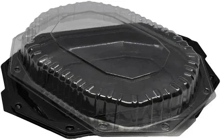 PLATOU PLASTIC NEGRU 29cm+capac