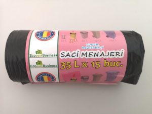 Saci menajeri 35l, 15bucati/rola, Super Rezistenti