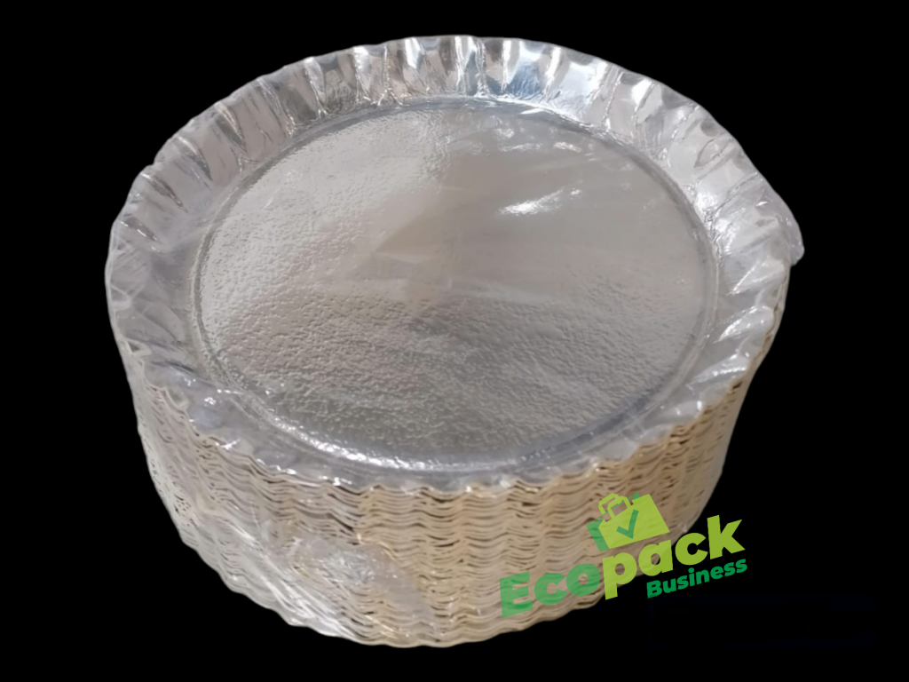 Tavite rotunde argintii F22cm (50buc/set)