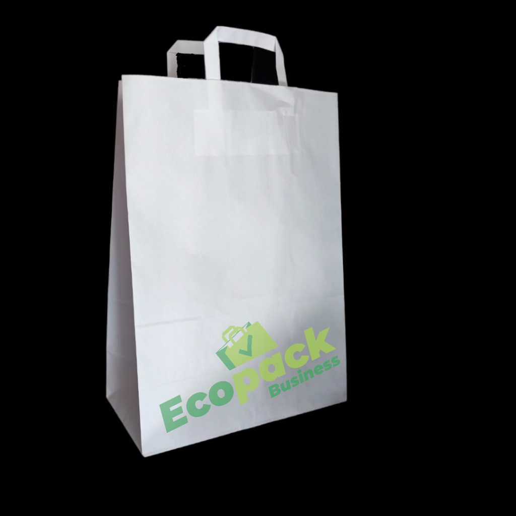 SACOSA DIN HARTIE ALBITA 32+16X44cm